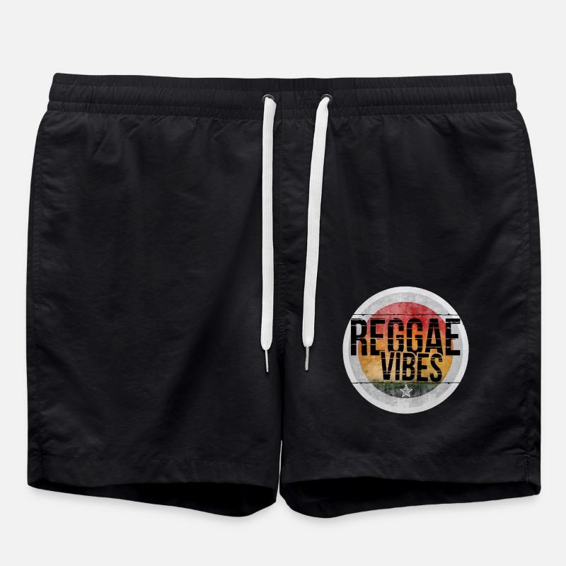 Reggae Vibes - Swim Trunks - black