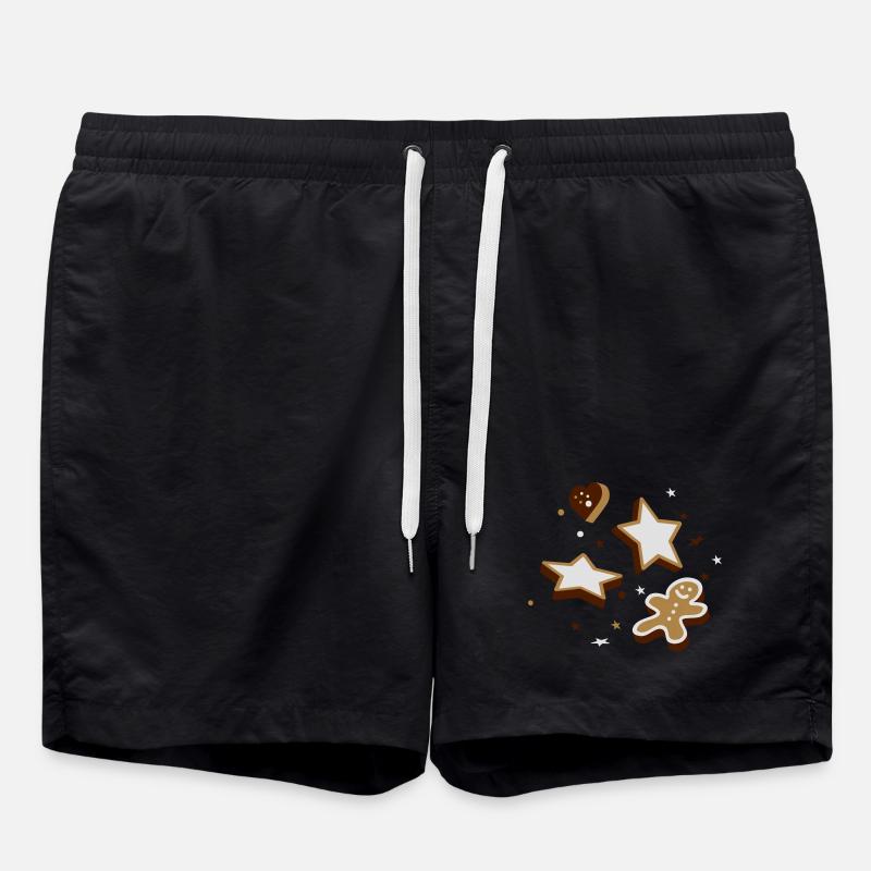 Biscuits de Noël - Short de bain - noir