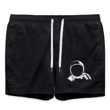 Astronaut helmet - Swim Trunks - black - Front - AI Model Male 185 light (185cm)