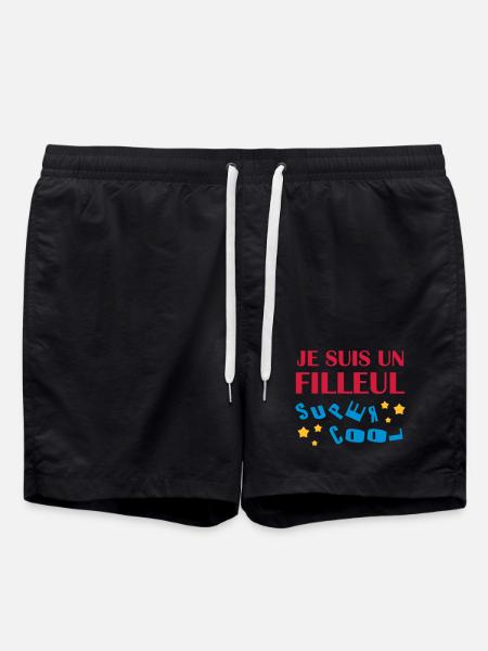 Patin / Pate / Patentochter / Patensohn - Badeshorts - Schwarz