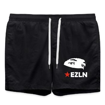EZLN - Badeshorts - Schwarz - Vorne - AI Model Male 185 light (185cm)