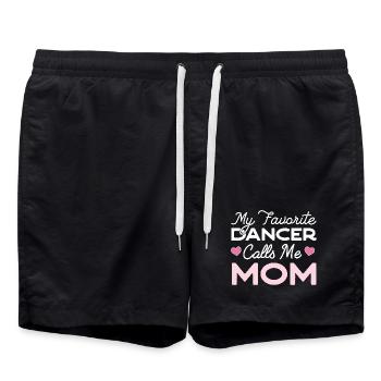My Favorite Dancer Calls Me Mom - Short de bain - noir - Devant - AI Model Male 185 light (185cm)