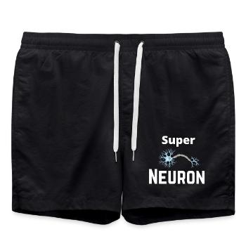 Super Neuron Network - Swim Trunks - black - Front - AI Model Male 185 light (185cm)