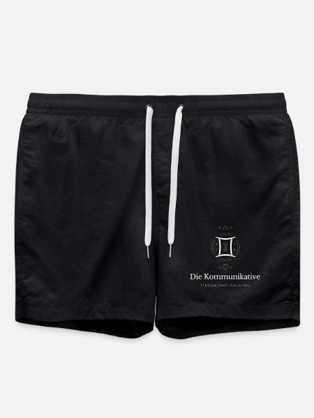 Kommunikative Zwillinge Gemini Shirt - Badeshorts - Schwarz