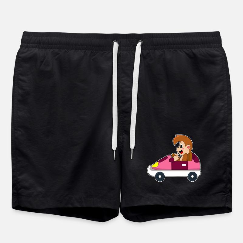 Affe Auto - Badeshorts - Schwarz