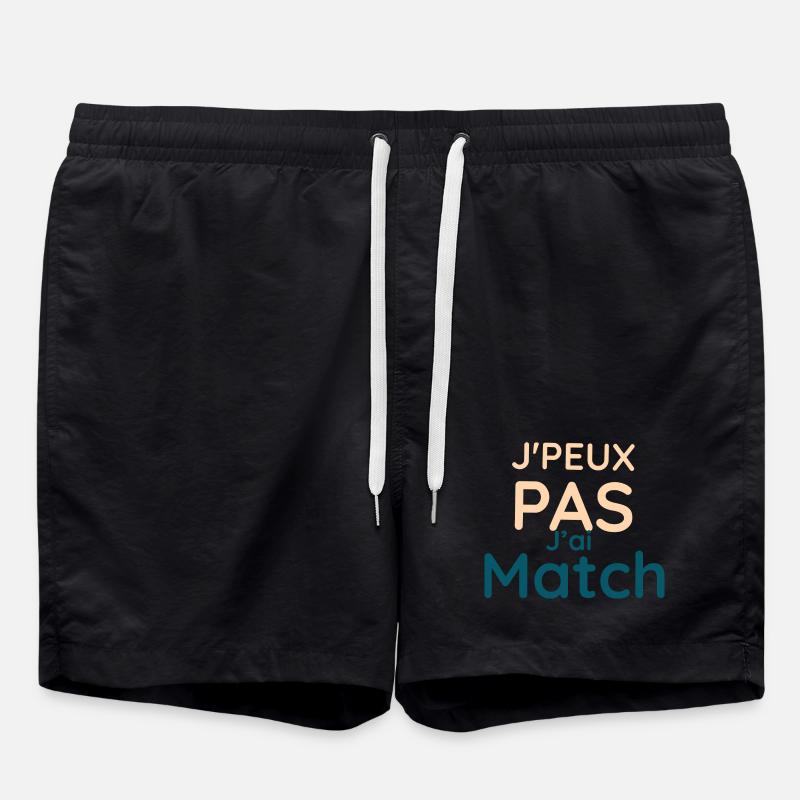 j'e peux pas j'ai match - Short de bain - noir