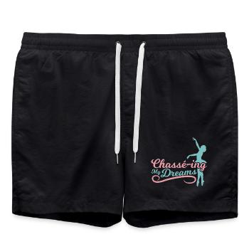 Verfolge Meine Träume - Badeshorts - Schwarz - Vorne - AI Model Male 185 light (185cm)