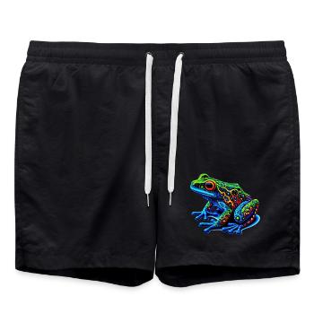 Frosch - Badeshorts - Schwarz - Vorne - AI Model Male 185 light (185cm)