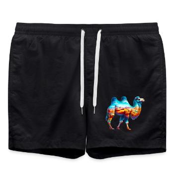 Camel - Swim Trunks - black - Front - AI Model Male 185 light (185cm)