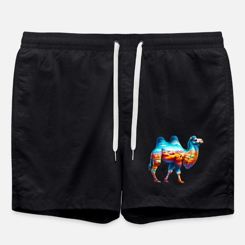 Kamel - Badeshorts - Schwarz
