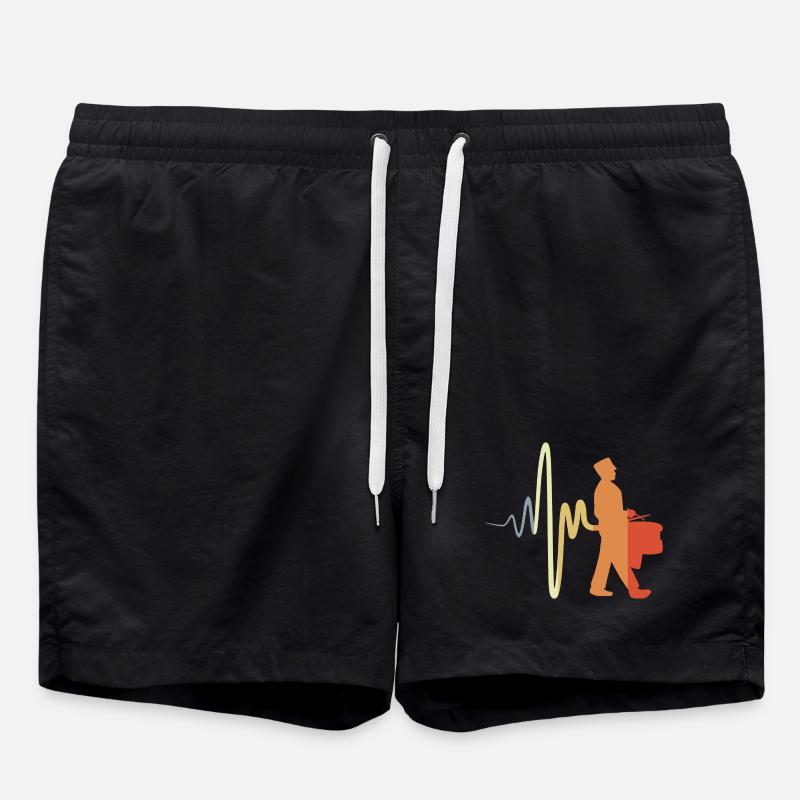 Marschtrommler - Badeshorts - Schwarz