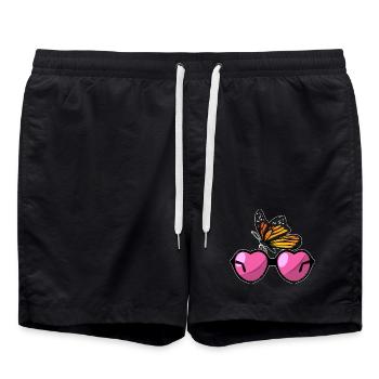 Lunettes de soleil papillon - Short de bain - noir - Devant - AI Model Male 185 light (185cm)