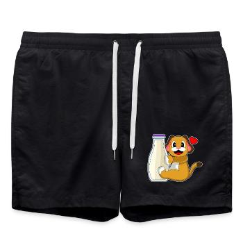 Lait pour chien - Short de bain - noir - Devant - AI Model Male 185 light (185cm)