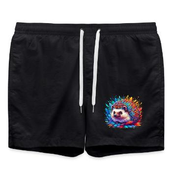 Igel - Badeshorts - Schwarz - Vorne - AI Model Male 185 light (185cm)