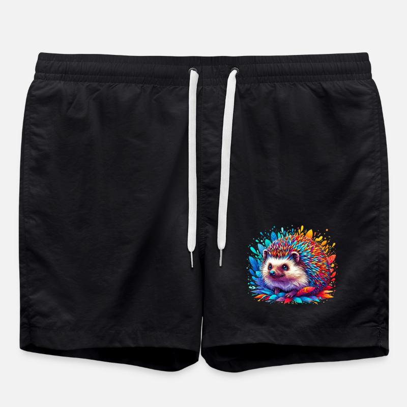 Igel - Badeshorts - Schwarz