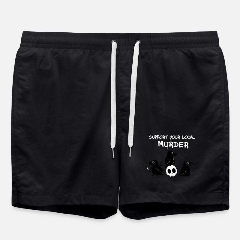Support your local murder - Badeshorts - Schwarz