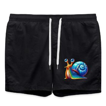 Escargot - Short de bain - noir - Devant - AI Model Male 185 light (185cm)