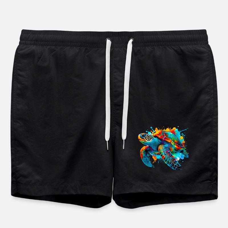 Turtle - Swim Trunks - black
