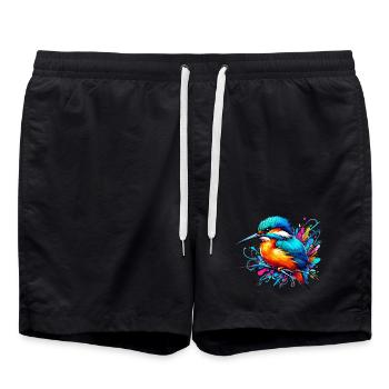 Martin-pêcheur - Short de bain - noir - Devant - AI Model Male 185 light (185cm)