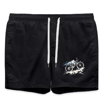 Illustration de VTT - Short de bain - noir - Devant - AI Model Male 185 light (185cm)