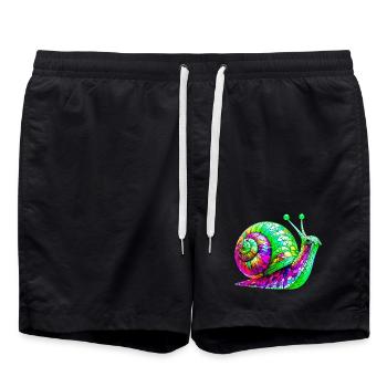 Snail - Swim Trunks - black - Front - AI Model Male 185 light (185cm)