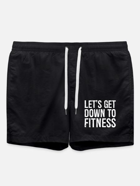 Let's get down to fitness - Swim Trunks - black