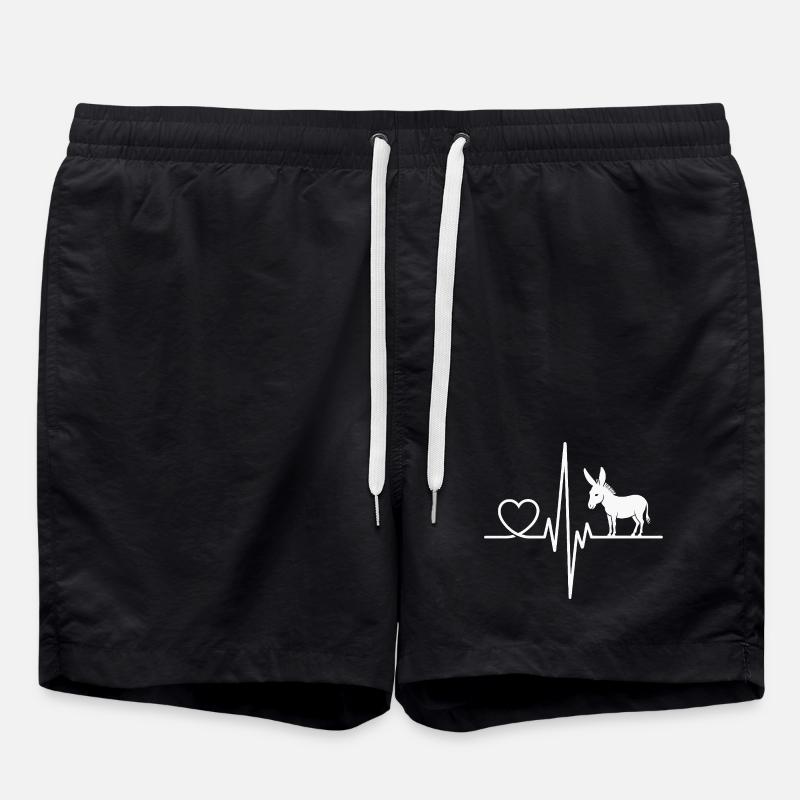Esel - Badeshorts - Schwarz