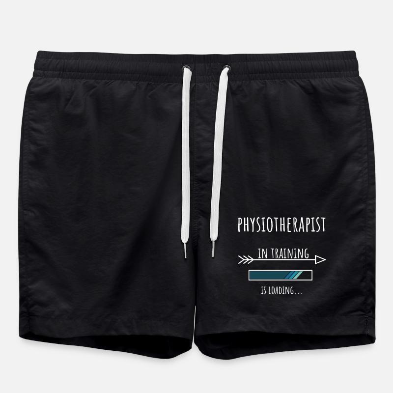 Physiotherapist Geschenk Beruf Ausbildung - Badeshorts - Schwarz