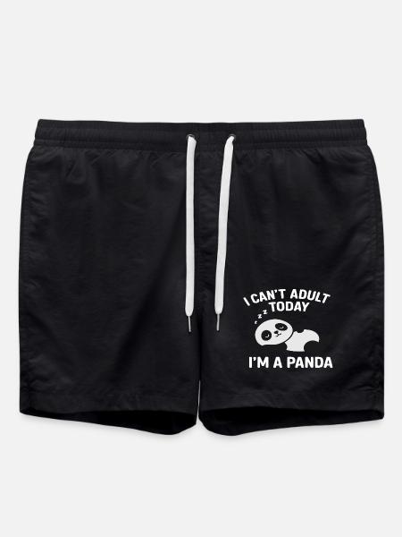 Panda - Swim Trunks - black