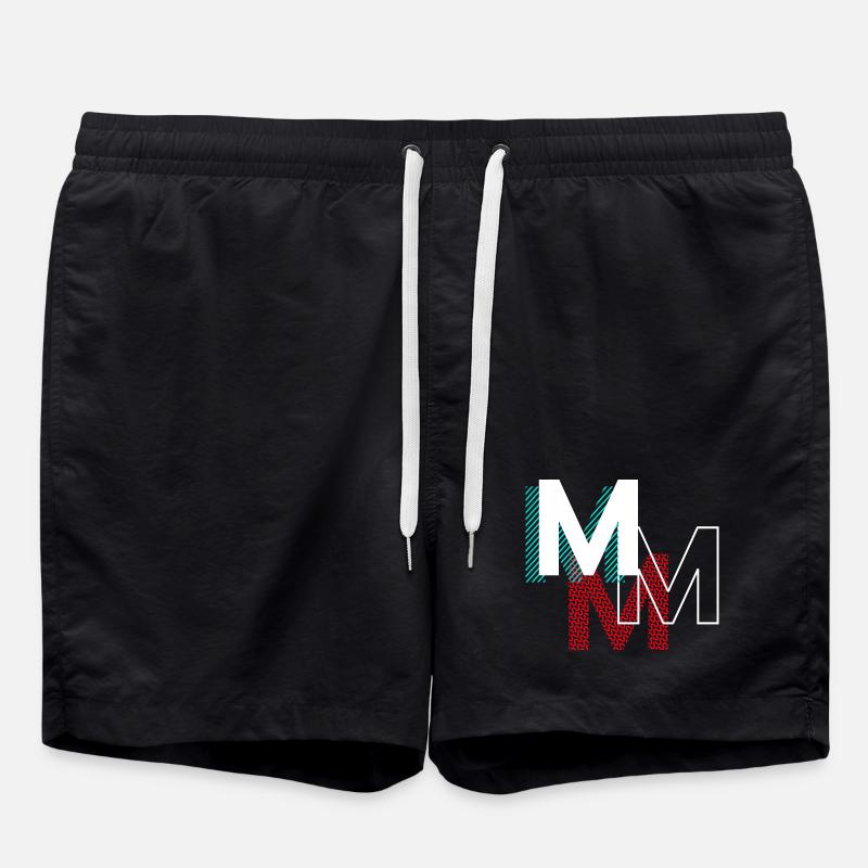 M Lettering Cadeaux - Short de bain - noir