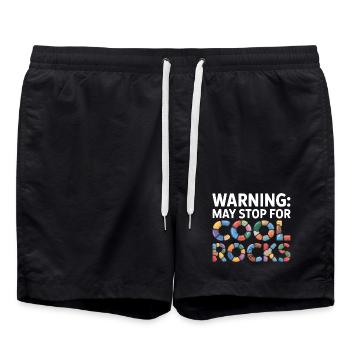 Collecte de roches Rockhound Rock Collector Géologie - Short de bain - noir - Devant - AI Model Male 185 light (185cm)