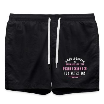 Interior Decorator Intern Thank You Internship - Swim Trunks - black - Front - AI Model Male 185 light (185cm)