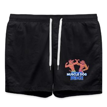 Muscle Dog Plage de Santa Monica - Short de bain - noir - Devant - AI Model Male 185 light (185cm)