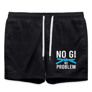 MMA BJJ jiu jitsu Jiu Jitsu brésilien vintage - Short de bain - noir - Devant - AI Model Male 185 light (185cm)