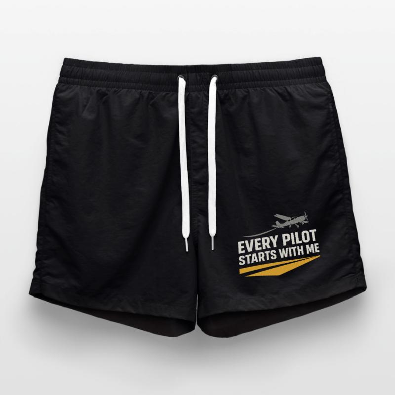 Flight Instructor Cfi Pilot Aviation Instructor Swim Trunks