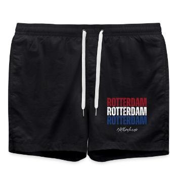 Rotterdam Netherlands, Dutch pride - Swim Trunks - black - Front - AI Model Male 185 light (185cm)