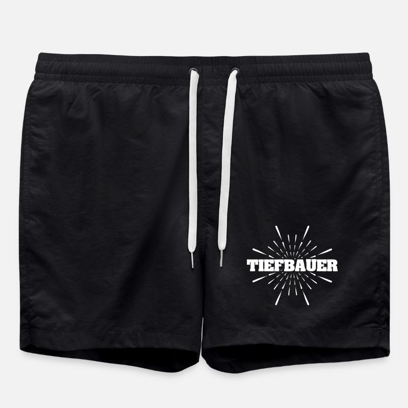 Civil engineer as a job - Swim Trunks - black