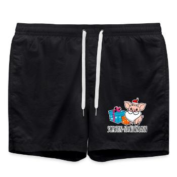 Joyeux Noël avec le Pig Nightman ! - Short de bain - noir - Devant - AI Model Male 185 light (185cm)