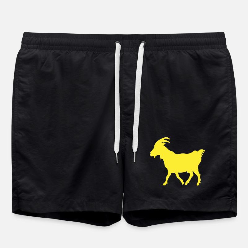 G.O.A.T Chèvre jaune - Short de bain - noir