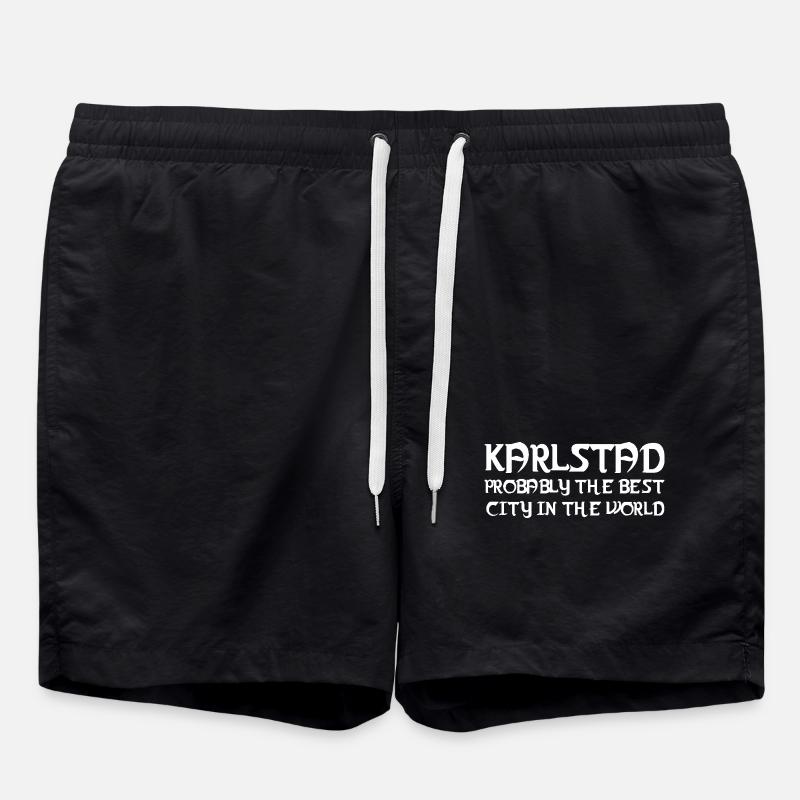 Karlstad Best City Graphic - Swim Trunks - black
