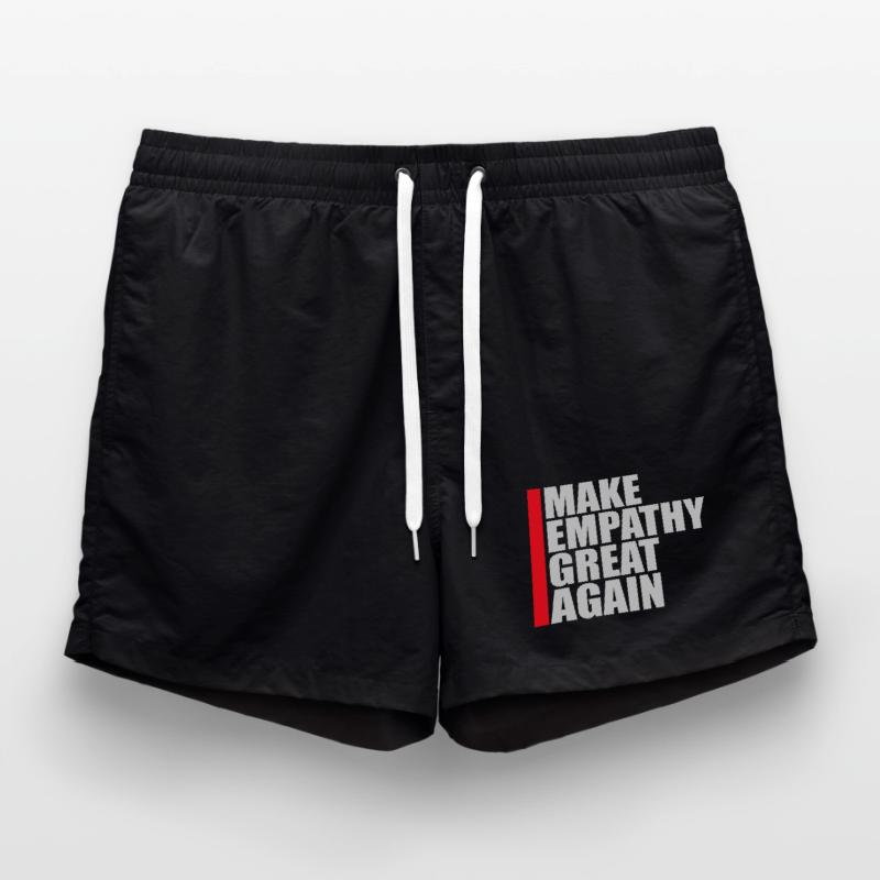Make Empathy Great Again Politisch Statement Hoffn Badeshorts