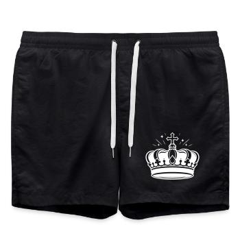 Crown Symbol - Swim Trunks - black - Front - AI Model Male 185 light (185cm)