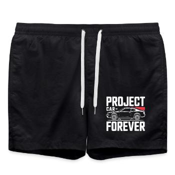 Project Car Forever Garage Design - Swim Trunks - black - Front - AI Model Male 185 light (185cm)