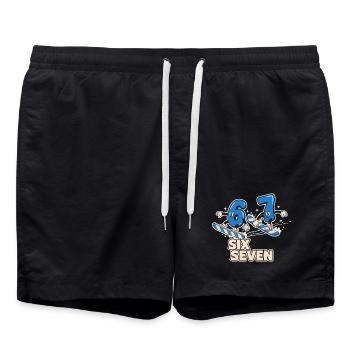 Six Seven 67 Snowboard Wintersport - Badeshorts - Schwarz - Vorne - AI Model Male 185 light (185cm)