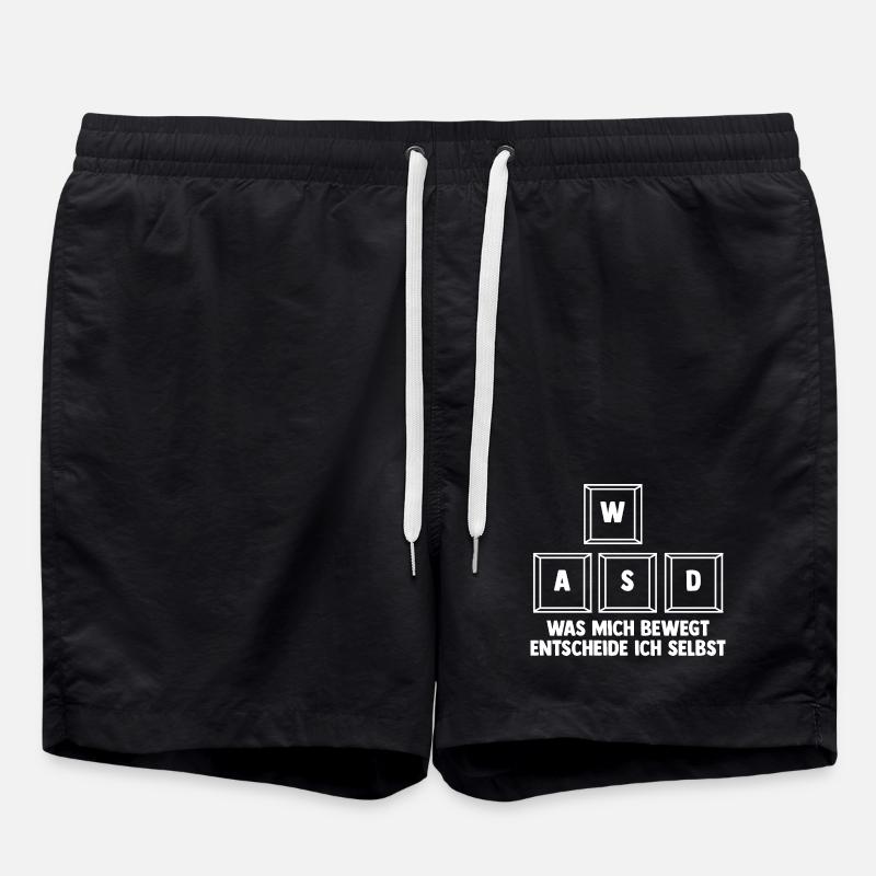 Zocken Computerspieler Zocker Gaming Gamer - Badeshorts - Schwarz