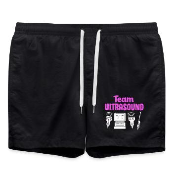 Ultrasonic Technician Ultrasonic Technician - Swim Trunks - black - Front - AI Model Male 185 light (185cm)