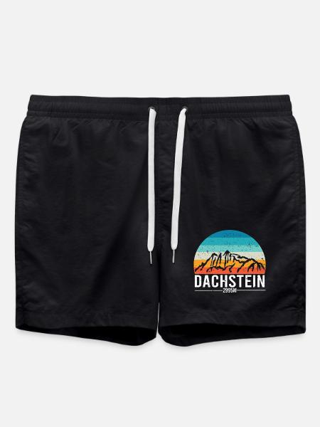 Dachstein Ramsau Austria Retro Sunset - Swim Trunks - black