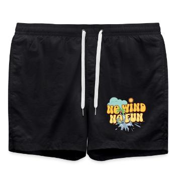 Pas de vent, pas de plaisir - Short de bain - noir - Devant - AI Model Male 185 light (185cm)
