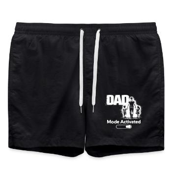 Dad Mode Always On Funny Gift Shirt - Swim Trunks - black - Front - AI Model Male 185 light (185cm)