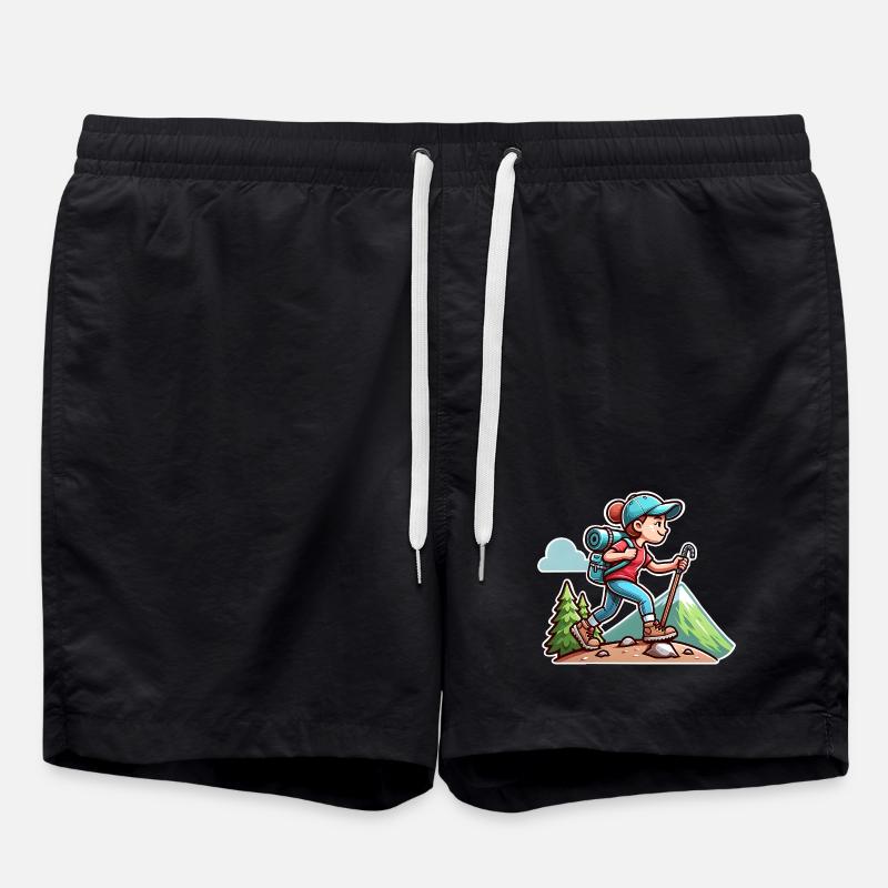 Wanderin Wandern - Badeshorts - Schwarz